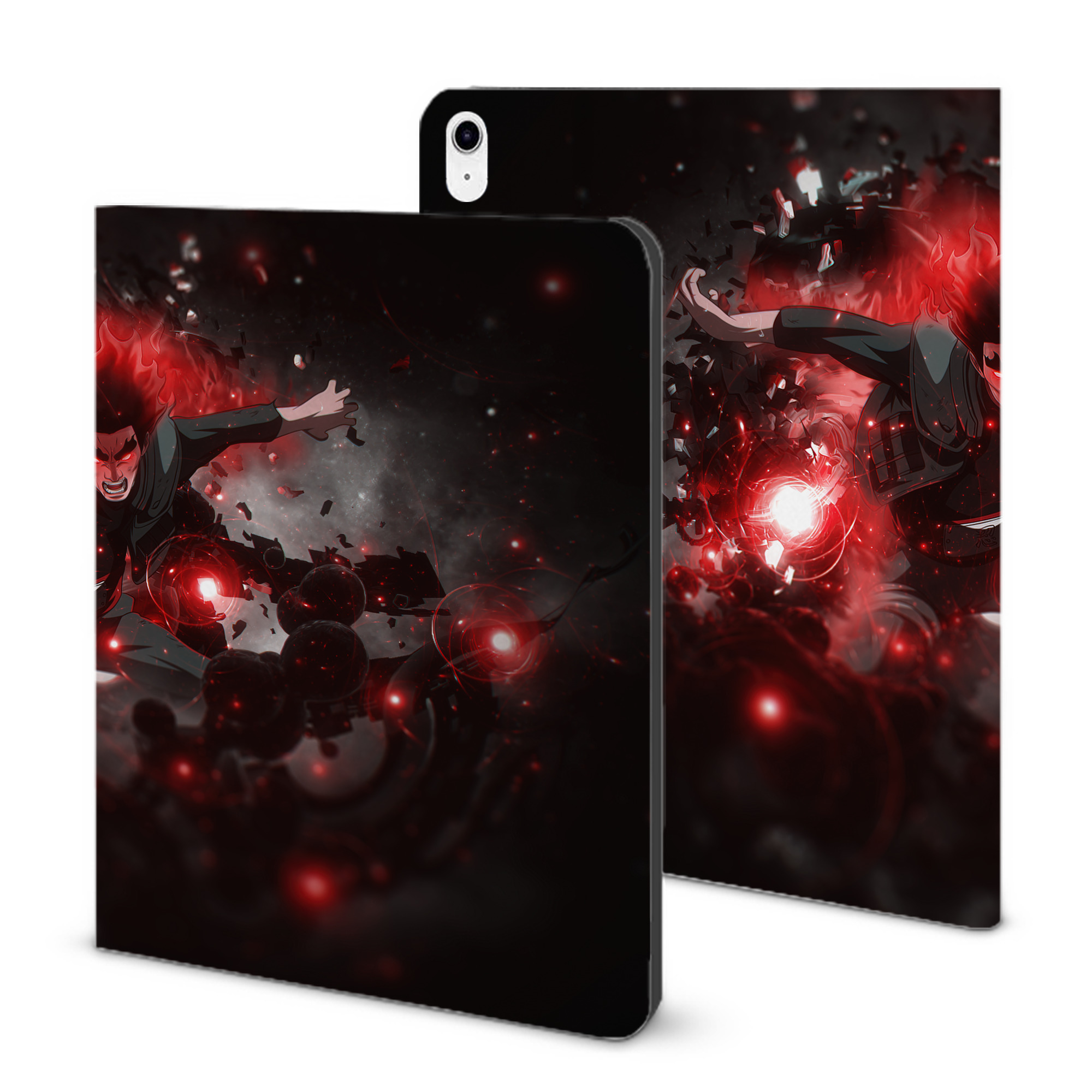 （画像用） NARUTO -ナルト- NARUTO -ナルト- 疾風伝 IPad ケース ブック型 PUレザー TPU 耐衝撃 軽量 薄型 ペン収納なし 全面保護 IPad 各モデル対応